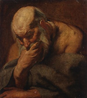 Head of a bearded man, possibly an apostle by Jacob Jordaens Oil Painting