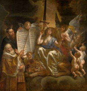 Human Law Founded on the Divine Justice by Jacob Jordaens Oil Painting