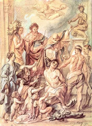 Martyrdom of St Quentin painting by Jacob Jordaens