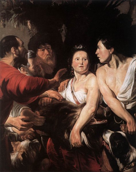 Main Product Photo of Meleager and Atalanta Painting by Jacob Jordaens