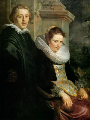 Portrait of a Young Married Couple by Jacob Jordaens Oil Painting