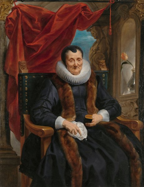 Portrait of Magdalena de Cuyper  by Jacob Jordaens - Hand-Painted Oil Painting Reproduction