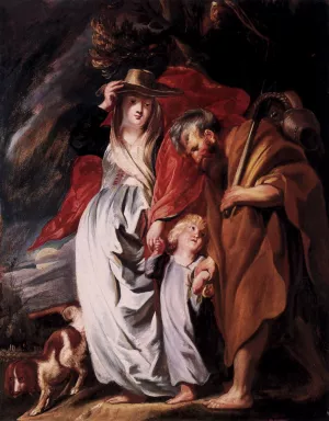 Return of the Holy Family from Egypt by Jacob Jordaens Oil Painting