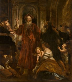Saint Ivo of Brittany by Jacob Jordaens Oil Painting