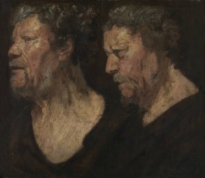 Studies of the head of Abraham Grapheus by Jacob Jordaens Oil Painting