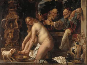 Susanna And The Elders Oil painting by Jacob Jordaens
