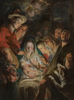 The Adoration of the Shepherds by Jacob Jordaens The Adoration of the Shepherds by Jacob Jordaens Oil Painting