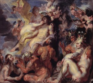 The Apotheosis of Aeneas by Jacob Jordaens Oil Painting