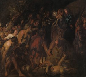 The Betrayal of Christ by Jacob Jordaens Oil Painting