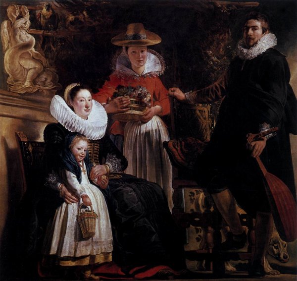 Main Product Photo of The Family of the Artist Painting by Jacob Jordaens