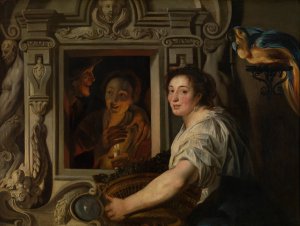 The Fruit Seller by Jacob Jordaens Oil Painting