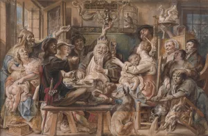 The King Drinks by Jacob Jordaens The King Drinks by Jacob Jordaens Oil Painting