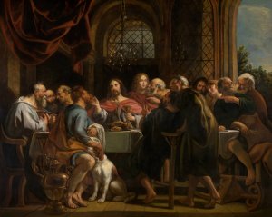 The Last Supper by Jacob Jordaens Oil Painting