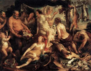 The Rest of Diana by Jacob Jordaens - Oil Painting Reproduction