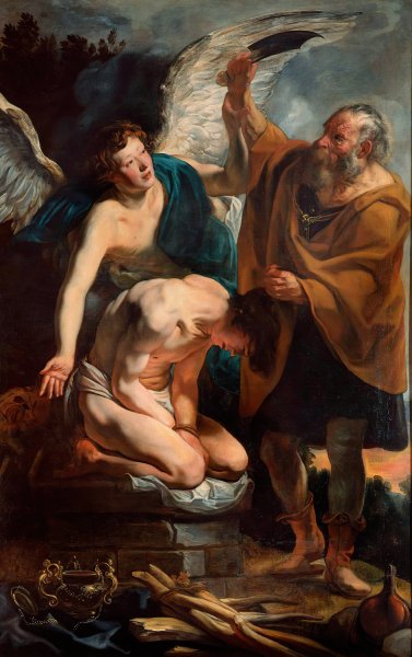 The Sacrifice of Isaac  by Jacob Jordaens - Hand-Painted Oil Painting Reproduction