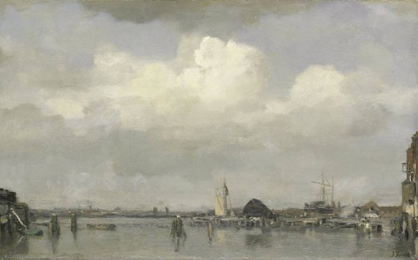 Main Product Photo of Havengezicht  Painting by Jacob Maris