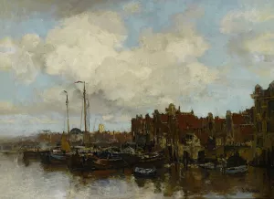 On The Amstel Oil painting by Jacob Maris
