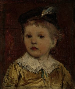 Portret van Willem, vermoedelijk Willem Matthijs Maris Jbzn, zoon van Jacob Maris by Jacob Maris Oil Painting