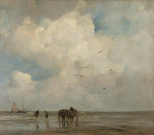 Schelpenvissen by Jacob Maris Oil Painting