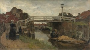 The Bridge by Jacob Maris Oil Painting