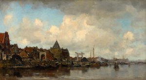 The Schreierstoren by Jacob Maris Oil Painting