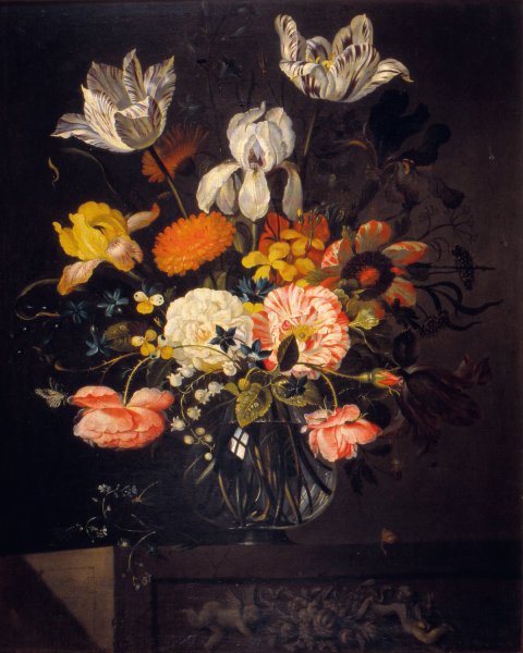 Main Product Photo of Still-Life with Flowers  Painting by Jacob Marrel