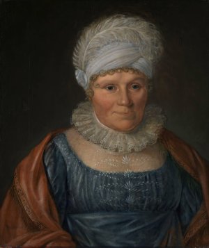 Fru biskop Bech by Jacob Munch Oil Painting