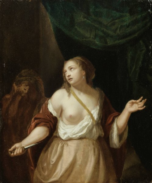 Lucretia by Jacob Ochtervelt - Hand-Painted Oil Painting Reproduction