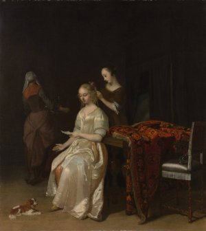 The Love Letter by Jacob Ochtervelt Oil Painting