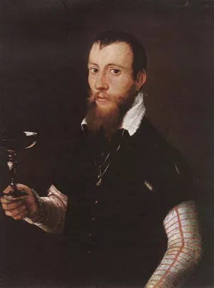 Portrait of Wilhelm Neythart by Jacob Seisenegger Oil Painting