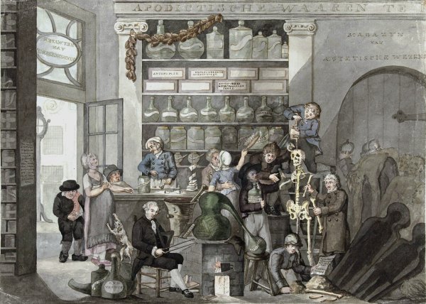 Apodictische Waaren, allegorie op de filosofie van Kant  by Jacob Smies - Hand-Painted Oil Painting Reproduction