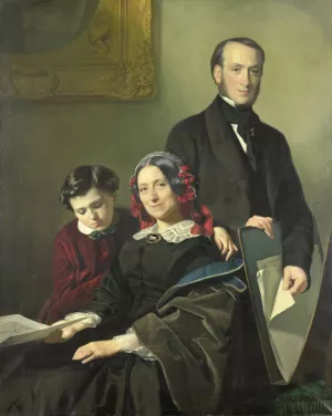 Mevrouw A.J. Schmidt-Keiser, weduwe van de schilder Willem Hendrik Schmidt by Jacob Spoel Oil Painting