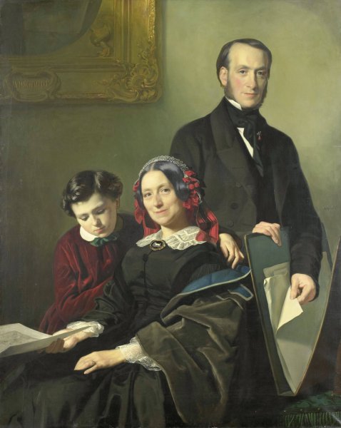 Mevrouw A.J. Schmidt-Keiser, weduwe van de schilder Willem Hendrik Schmidt  by Jacob Spoel - Hand-Painted Oil Painting Reproduction