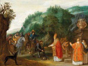 Abraham and Melchisedek by Jacob Symonsz Pynas Oil Painting