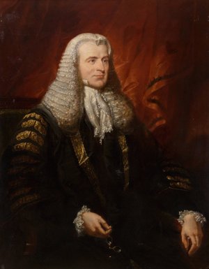 Portrait of Lord Langdale by Jacob Thompson Oil Painting