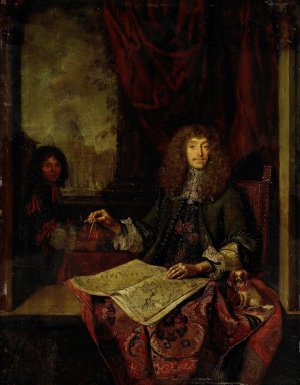 Portrait of Carel Quina by Jacob Toorenvliet Oil Painting