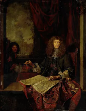 Portrait of Carel Quina by Jacob Toorenvliet Oil Painting