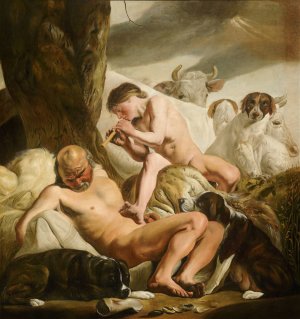 Argus, Mercury and Io by Jacob Van Campen Oil Painting