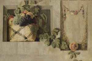 Still Life with Fruit and Flower Garlands by Jacob Van Campen Oil Painting