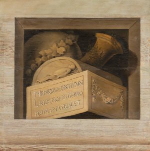 Tomb with Inscription by Jacob Van Campen Oil Painting