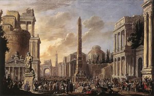 Antique Forum with a Triumphal Procession