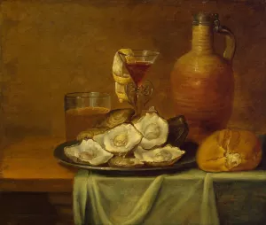 Breakfast with Oysters by Jacob Van Es - Oil Painting Reproduction