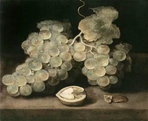 Grape with Walnut painting by Jacob Van Es