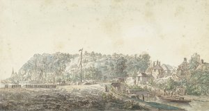 De sluis bij de Grebbe tussen Rhenen en Wageningen by Jacob Van Liender Oil Painting