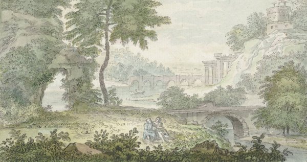 Main Product Photo of Italiaans landschap  Painting by Jacob Van Liender