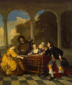 Concert by Jacob Van Loo - Oil Painting Reproduction
