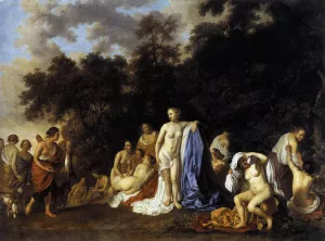 Diana and Her Nymphs by Jacob Van Loo - Oil Painting Reproduction