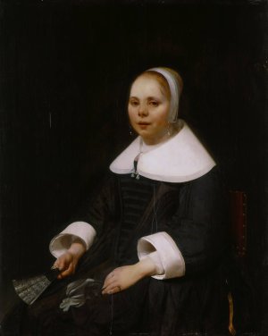 Portrait of a Young Girl by Jacob Van Loo Oil Painting