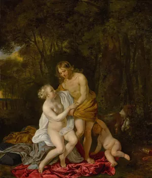 Venus And Adonis by Jacob Van Loo Oil Painting