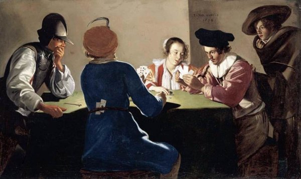 Card-Sharpers by Jacob Van Oost The Elder - Hand-Painted Oil Painting Reproduction